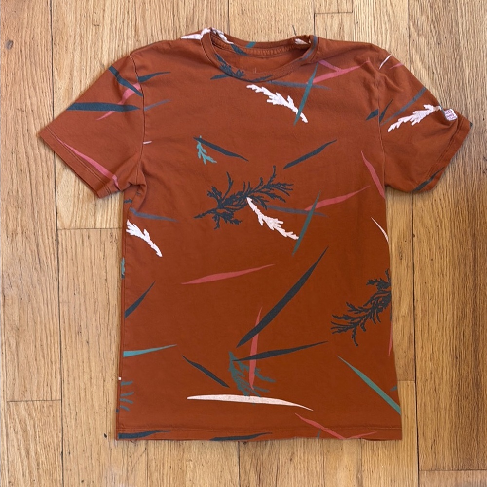 Topo Designs Rust Patterned Shirt, XS
